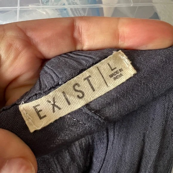 Dark Blue and Black Off the Shoulder Embroidered Tunic Mini Dress - Picture 6 of 8